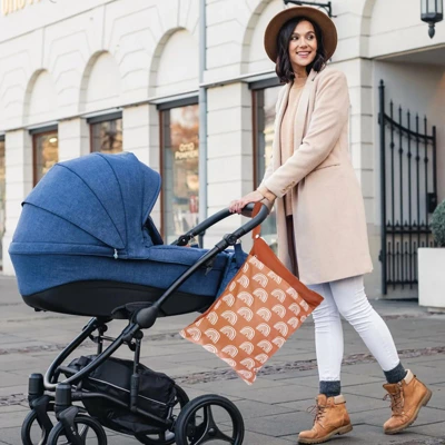 Itopfox 2-Pack Waterproof Wet Dry Bags For Diapers & Swimsuits, Reusable Organizer With Dual Zippered Pockets & Handle, 11.8x15.7 Inch 1 Itopfox 2-Pack Waterproof Wet Dry Bags For Diapers & Swimsuits, Reusable Organizer With Dual Zippered Pockets & Handle, 11.8x15.7 Inch