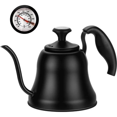 Itopfox Tea Kettle With Thermometer, Stovetop Gooseneck Kettle For Pour Over Coffee, Matte Black Camping & Home Kitchen Water Boiler, 1 Pack 6 Itopfox Tea Kettle With Thermometer, Stovetop Gooseneck Kettle For Pour Over Coffee, Matte Black Camping & Home Kitchen Water Boiler, 1 Pack - Image 6