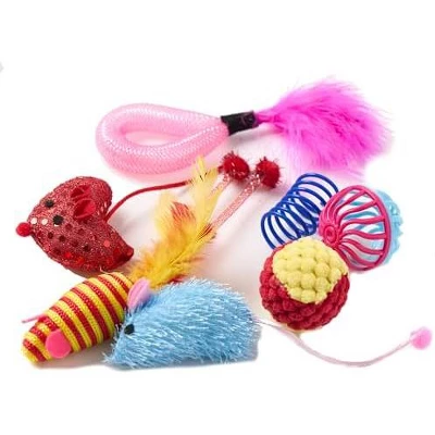 Itopfox Cat Toys Variety Pack For Kitty - 20 Piece Assortment With Wand, Balls, Mice & Feathers For Playful Felines 6 Itopfox Cat Toys Variety Pack For Kitty - 20 Piece Assortment With Wand, Balls, Mice & Feathers For Playful Felines - Image 6
