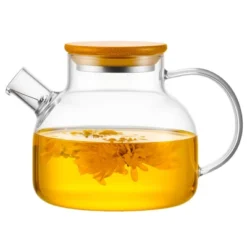 Itopfox Stovetop Safe Glass Teapot With Bamboo Lid And Removable Filter Spout, Clear Tea Kettle For Blooming And Loose Leaf Tea, Perfect For Camping -Kid's Home GUEST 4eaa6b3b 82f2 4ce1 85dc 406964588d24