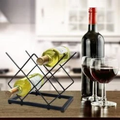 Itopfox Small Wine Rack Countertop, 5-Bottle Metal Holder For Home Kitchen Bar, Tabletop Storage For Cabinet Pantry 13 Itopfox Small Wine Rack Countertop, 5-Bottle Metal Holder For Home Kitchen Bar, Tabletop Storage For Cabinet Pantry -Kid's Home GUEST 4efa3d46 ca14 41f9 8c19 d8e09d3fb457