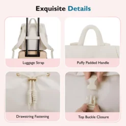 Itopfox Compact Diaper Backpack For Travel, Lightweight Quilted Baby Bag With Stroller Straps & Changing Pad, 11 Pockets -Kid's Home GUEST 4f340aed 95d1 46cc ac81 14f4f87c5764