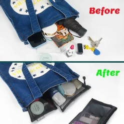 Itopfox 6-Pack Mesh Cosmetic Pouches With Zipper For Makeup, Toiletries, And Organizing Home Or Office Essentials (Black) 8 Itopfox 6-Pack Mesh Cosmetic Pouches With Zipper For Makeup, Toiletries, And Organizing Home Or Office Essentials (Black) -Kid's Home GUEST 507f5c99 a732 4c65 b39c 11c51bebec5d