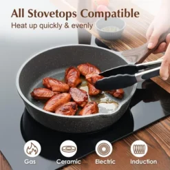 Itopfox Nonstick Skillet With Lid, Deep Frying Pan, Saute Pan, Stay-cool Handle, Healthy Stone Cookware, Induction Compatible 11 Itopfox Nonstick Skillet With Lid, Deep Frying Pan, Saute Pan, Stay-cool Handle, Healthy Stone Cookware, Induction Compatible -Kid's Home GUEST 5149fce2 5f27 4642 b08e 8a86e1349b15