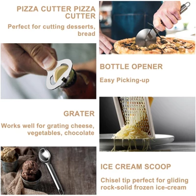 Itopfox 34-Piece Silicone Kitchen Utensil Set For Nonstick Cookware With Stainless Steel Handles, Includes Spatulas, Spoons, Tongs, & Cooking Tools 4 Itopfox 34-Piece Silicone Kitchen Utensil Set For Nonstick Cookware With Stainless Steel Handles, Includes Spatulas, Spoons, Tongs, & Cooking Tools - Image 4