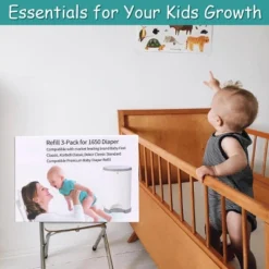 Itopfox 3-Pack Diaper Disposal Bags For 1650 Diapers, Lavender Scented, Fits DEKOR Classic Pails, Extra Thick & Leak-Proof 9 Itopfox 3-Pack Diaper Disposal Bags For 1650 Diapers, Lavender Scented, Fits DEKOR Classic Pails, Extra Thick & Leak-Proof -Kid's Home GUEST 57bb5cf6 b31c 4f32 8387 c5e58e63bd48