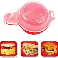 Itopfox Microwave Egg Muffin Breakfast Sandwich Maker - Cooks Perfect Round Eggs In 1 Minute, Non-Stick, Easy To Clean, Includes 2 Egg Cookers -Kid's Home GUEST 58fc6a37 fcda 47c1 9a72 4869d9dcbd7e