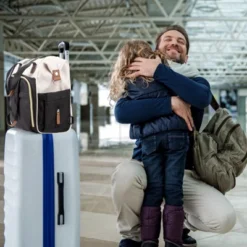 Itopfox Convertible Diaper Backpack Tote For Moms, Multi-Functional Travel Bag With 14 Pockets, Waterproof & Durable