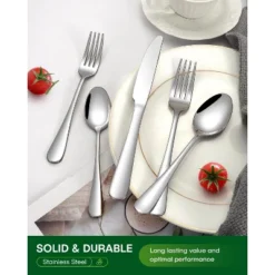 Itopfox 20-Piece Stainless Steel Flatware Set For 4, Mirror Polished Cutlery Utensil Set With Knife Fork Spoon Dishwasher Safe For Home & Restaurant 12 Itopfox 20-Piece Stainless Steel Flatware Set For 4, Mirror Polished Cutlery Utensil Set With Knife Fork Spoon Dishwasher Safe For Home & Restaurant -Kid's Home GUEST 596ff2e0 a9fe 48ef 83f1 a6f857f952a7