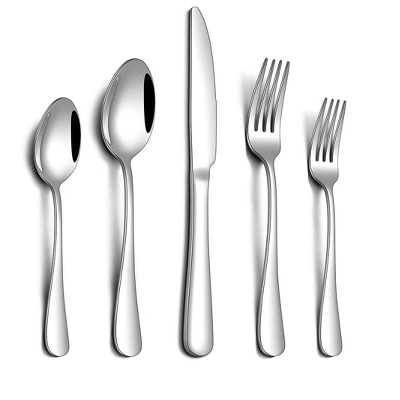 Itopfox 20-Piece Stainless Steel Flatware Set For 4, Mirror Polished Cutlery Utensil Set With Knife Fork Spoon Dishwasher Safe For Home & Restaurant 7 Itopfox 20-Piece Stainless Steel Flatware Set For 4, Mirror Polished Cutlery Utensil Set With Knife Fork Spoon Dishwasher Safe For Home & Restaurant - Image 7