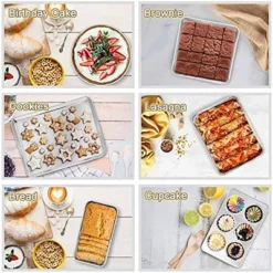 Itopfox Stainless Steel Bakeware Set, 11-Piece Toaster Oven Baking Pan Set With Lasagna, Cake, Loaf & Muffin Pans, Dishwasher Safe -Kid's Home GUEST 5c7bc505 17f5 4775 92b2 e54ad5cbe132