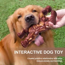 Itopfox Indestructible Dog Chew Toy For Aggressive Chewers, Extreme Tough Bone For Large Dogs, Real Beef Flavored, Long Lasting Chew Toy For Medium -Kid's Home GUEST 5d36a66f 8583 4947 8cdd 2a4d5ce16309