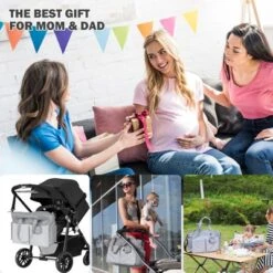 Itopfox Large Tote Diaper Bag For Baby Boys And Girls, Adjustable Shoulder Strap, Multiple Pockets, Waterproof -Kid's Home GUEST 5eb5f0dc 1ede 4686 855e b53a36586510