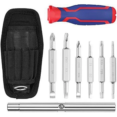 Itopfox 15-in-1 Multi-bit Screwdriver Set With Ergonomic Handle, Includes Slotted, Phillips, Torx, And Square Bits For Versatile Use 2 Itopfox 15-in-1 Multi-bit Screwdriver Set With Ergonomic Handle, Includes Slotted, Phillips, Torx, And Square Bits For Versatile Use - Image 2
