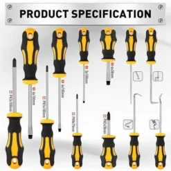 Itopfox 13-Piece Screwdriver Set With Magnetic Tips, Phillips & Flat Heads, Precision Hook For Fastening, Loosening, Automotive & Household Use -Kid's Home GUEST 5fe37335 9b96 4b25 a2ef fe9f4aff465a