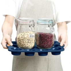 Itopfox 31-Piece Silicone Baking Pans Set, Nonstick Bakeware With Metal Reinforced Frame, Navy Blue, Perfect For Cakes, Muffins, Breads -Kid's Home GUEST 6081dc83 8d8b 4133 ae88 674f115f5936