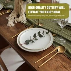 Itopfox 40-Piece Gold Flatware Set For 8, Stainless Steel Cutlery Set With Forks, Knives, Spoons, Elegant Satin Finish For Home, Kitchen, Restaurant -Kid's Home GUEST 60e99ee4 d6d5 46a6 a98d 2f160cda0bbc