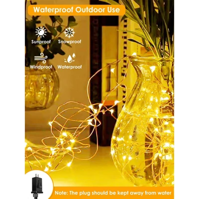Itopfox 66Ft 200 LED Fairy Lights Plug In, Waterproof String Lights Outdoor & Indoor 8 Modes Christmas Light Bedroom Decor, Timer Twinkle Lights 1 Itopfox 66Ft 200 LED Fairy Lights Plug In, Waterproof String Lights Outdoor & Indoor 8 Modes Christmas Light Bedroom Decor, Timer Twinkle Lights