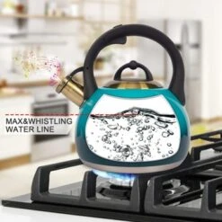 Itopfox Stainless Steel Whistling Tea Kettle For Stovetop, 3.1 Quart Teapot With Heat Proof Handle, Food Grade Safe For Gas Electric Induction -Kid's Home GUEST 62888f2e b4dd 4dc6 90ea 8d2e2069385f