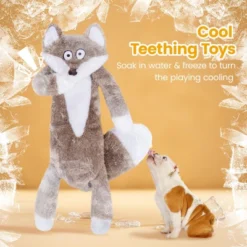 Itopfox No Stuffing Squeaky Crinkle Plush Dog Toys For Aggressive Chewers, Puppy Teething Toys For Small, Medium, Large Breed, Cute Bunny & Redfox 12 Itopfox No Stuffing Squeaky Crinkle Plush Dog Toys For Aggressive Chewers, Puppy Teething Toys For Small, Medium, Large Breed, Cute Bunny & Redfox -Kid's Home GUEST 631c0bef debd 44bc 847f b3635d22c440