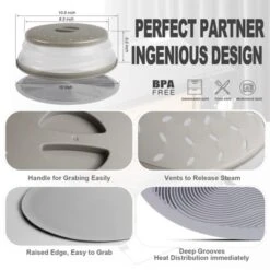 Itopfox 2 In 1 Microwave Mat & Food Cover - Silicone Bowl Holder, Splatter Guard, Multi-Use Trivet, Pot Holder, Drying Mat, Utensils Rest For Kitchen -Kid's Home GUEST 6477478a 9188 40bf b557 8134f0b79852