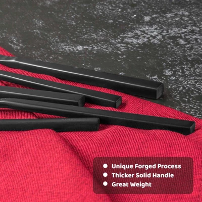 Itopfox 45-Piece Forged Stainless Steel Flatware Set With Utensil-Serving Set, Silverware For 8, Matte Satin Finish, Dishwasher Safe 1 Itopfox 45-Piece Forged Stainless Steel Flatware Set With Utensil-Serving Set, Silverware For 8, Matte Satin Finish, Dishwasher Safe