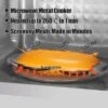 Itopfox Quick-Heat Microwave Egg Cooker, Poacher & Fryer Multi-Use For Breakfast Sandwiches, Dishwasher Safe, Portable For Home, Travel, Gifts Orange
