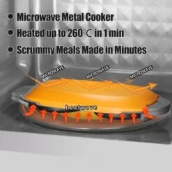 Itopfox Quick-Heat Microwave Egg Cooker, Poacher & Fryer Multi-Use For Breakfast Sandwiches, Dishwasher Safe, Portable For Home, Travel, Gifts Orange