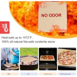 Itopfox 10 Inch Small Pizza Stone With Parchment Paper For Camp Oven, Rectangular Cordierite Baking & Grilling Stone For Grills And Air Fryers 9 Itopfox 10 Inch Small Pizza Stone With Parchment Paper For Camp Oven, Rectangular Cordierite Baking & Grilling Stone For Grills And Air Fryers -Kid's Home GUEST 6a6f59b3 9f57 46cb a98d ecd159b27bb8