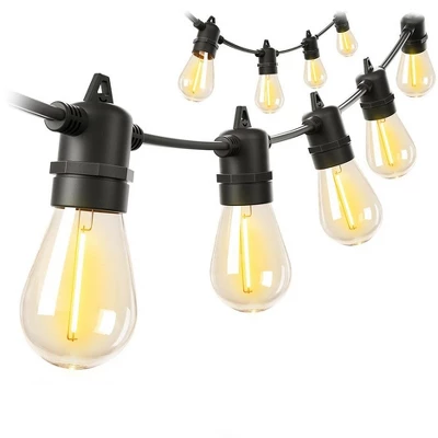 Itopfox 100FT LED Outdoor String Lights With Remote, Dimmable Patio Lights, Timer & 3 Lighting Modes, 32 Shatterproof Edison Bulbs, Waterproof 9 Itopfox 100FT LED Outdoor String Lights With Remote, Dimmable Patio Lights, Timer & 3 Lighting Modes, 32 Shatterproof Edison Bulbs, Waterproof - Image 9