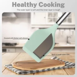 Itopfox 28-Piece Silicone Cooking Utensil Set With Holder, Heat-Resistant Spatula, Tongs, And Stainless Steel Handles, Non-Stick Kitchen Gadgets -Kid's Home GUEST 6ae352b6 cbff 4921 b3ef c2bcb341274e