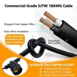 Itopfox S14 LED Outdoor String Lights, Shatterproof IP65 Waterproof For Patio, Backyard Vintage Edison Style Lights, White, Connectable, Weatherproof 8 Itopfox S14 LED Outdoor String Lights, Shatterproof IP65 Waterproof For Patio, Backyard Vintage Edison Style Lights, White, Connectable, Weatherproof -Kid's Home GUEST 6b3d8902 5065 425d 87df 4c57070bab02