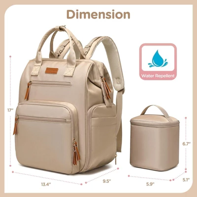 Itopfox Convertible Diaper Backpack With Laptop Sleeve & Cooler Storage, Large Pumping Bag For Working Moms, 31L Capacity 7 Itopfox Convertible Diaper Backpack With Laptop Sleeve & Cooler Storage, Large Pumping Bag For Working Moms, 31L Capacity - Image 7