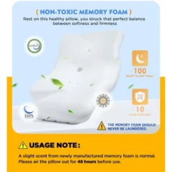 Itopfox Osteo Cervical Pillow For Neck Pain Relief, Hollow Design Odorless Memory Foam Pillows With Cooling Case, Orthopedic Bed Pillow For Sleeping 9 Itopfox Osteo Cervical Pillow For Neck Pain Relief, Hollow Design Odorless Memory Foam Pillows With Cooling Case, Orthopedic Bed Pillow For Sleeping -Kid's Home GUEST 6e1f961f 0b55 49c3 af4e 0997c0be0908