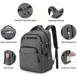 Itopfox Multi-Function Baby Diaper Backpack With Portable Changing Pad, Pacifier Holder, USB Charging Port, Ideal For Moms And Dads 11 Itopfox Multi-Function Baby Diaper Backpack With Portable Changing Pad, Pacifier Holder, USB Charging Port, Ideal For Moms And Dads -Kid's Home GUEST 6e9c88f9 0c9b 4078 af9c a824a700971f