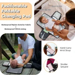 Itopfox Pink Diaper Backpack For Baby Girls - Baby Shower Gifts, Quilted With Changing Pad, Pacifier Case, Insulated Pockets 35L Large Capacity -Kid's Home GUEST 6ee35274 6c89 4d58 a79a 3983e9d292aa