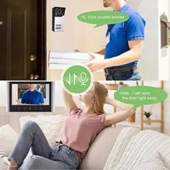 Itopfox Video Intercom System With 7in LCD Screen, HD Video Door Phone Kit For Home, 120° Wide Angle, Easy To Operate, AC100-240V (US Plug) -Kid's Home GUEST 6ff10900 d08f 4b35 b61c 1598d0ad22f9