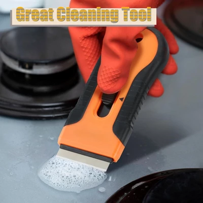 Itopfox Razor Scraper Tool Set With 80 Blades - 30 Metal & 50 Plastic For Sticker, Paint, Grease Removal On Glass, Tile, Wood Floors, Countertops 2 Itopfox Razor Scraper Tool Set With 80 Blades - 30 Metal & 50 Plastic For Sticker, Paint, Grease Removal On Glass, Tile, Wood Floors, Countertops - Image 2