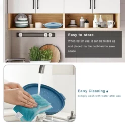 Itopfox Microwave Food Cover With Handle - Collapsible Vented Silicone Splash Guard & Tray For Heating, Doubles As Draining Basket For Washing Fruits -Kid's Home GUEST 73a4d007 9072 48b9 9ef4 1c78d984c2f7