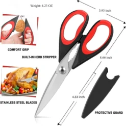Itopfox Kitchen Scissors Heavy Duty Stainless Steel, All Purpose Cooking Shears For Meat Poultry Food, Dishwasher Safe Utility Tools With Home Gift -Kid's Home GUEST 73cc846d e112 43cc b264 7e3cce193a7f
