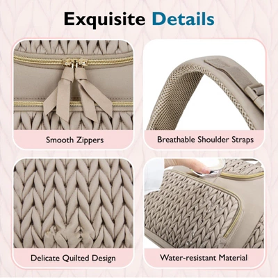 Itopfox Compact Diaper Backpack With Insulated Pockets, Changing Pad & Stroller Straps, Lightweight & Water-Resistant For Baby Essentials 3 Itopfox Compact Diaper Backpack With Insulated Pockets, Changing Pad & Stroller Straps, Lightweight & Water-Resistant For Baby Essentials - Image 3