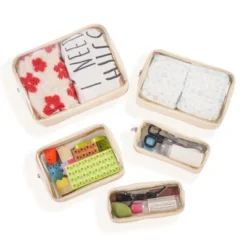 Itopfox 5-Piece Clear Waterproof TPU Baby Organizer Set For Diapers, Toys, And Travel Accessories, Nestable Bags -Kid's Home GUEST 74f9699f fe6b 4393 90a2 6e918be4cf31