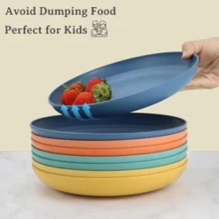 Itopfox Wheat Straw Dinnerware Set Of 32, Unbreakable Plates And Bowls For 8, Dishwasher Safe For Kitchen And Camping, Vibrant Series 10 Itopfox Wheat Straw Dinnerware Set Of 32, Unbreakable Plates And Bowls For 8, Dishwasher Safe For Kitchen And Camping, Vibrant Series -Kid's Home GUEST 75c96e74 782b 4dc9 a576 2e0d74e5bd3e