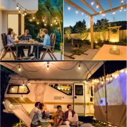 Itopfox 96FT LED Outdoor String Lights, Dimmable Waterproof Patio Lights With Shatterproof Edison Vintage Bulbs For Backyard Porch Garden -Kid's Home GUEST 75da0053 ef53 4778 912b c74c90366be4