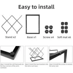 Itopfox Small Wine Rack Countertop, 5-Bottle Metal Holder For Home Kitchen Bar, Tabletop Storage For Cabinet Pantry 10 Itopfox Small Wine Rack Countertop, 5-Bottle Metal Holder For Home Kitchen Bar, Tabletop Storage For Cabinet Pantry -Kid's Home GUEST 777c2311 0938 43a7 9899 d22372bb1078