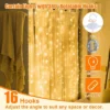 Itopfox Warm White LED Fairy Curtain String Lights With Remote Control For Wedding, Party, Home, Garden, Indoor Decorations