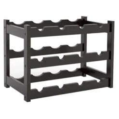 Itopfox Bamboo Wine Rack Countertop, 3-Tier 12 Bottles Wine Storage Shelf For Kitchen Pantry Cabinet - Dark Brown 15 Itopfox Bamboo Wine Rack Countertop, 3-Tier 12 Bottles Wine Storage Shelf For Kitchen Pantry Cabinet - Dark Brown -Kid's Home GUEST 787e7089 38b2 4911 89ee 331edac8fb15