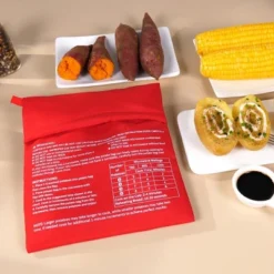 Itopfox Microwave Potato Bag For Baking, Reusable Steam Pocket Cooker For Potatoes, Corn, Bread, And Tortillas, Washable Fabric -Kid's Home GUEST 78ecd951 f382 44f5 a15a b61daa2e5906