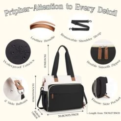 Itopfox Convertible Diaper Backpack Tote For Moms, Multi-Functional Travel Bag With 14 Pockets, Waterproof & Durable -Kid's Home GUEST 796d75bb a614 46cf 97d6 14c7f1e3abfd