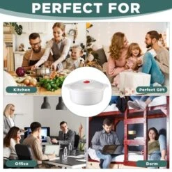 Itopfox 3-Piece Microwave Bowls With Lids And Steam Rack, Assorted Sizes For Soup, Noodles, Leftovers, Dishwasher Safe, Dorm & Kitchen Essentials -Kid's Home GUEST 79d40018 ef32 467c 9fef 13b1702bd9f6